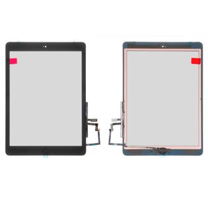 Сенсорный экран для iPad Air iPad 5 , с кнопкой HOME, черный, со шлейфом, #A1822 A1823
