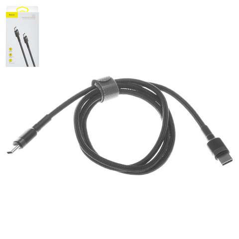 USB кабель Baseus Cafule, 2xUSB тип C, 100 см, 60 Вт, 3 A, чорний, #CATKLF GG1
