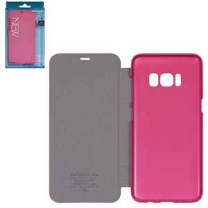 Чохол Nillkin Sparkle laser case для Samsung G955 Galaxy S8 Plus, рожевий, книжка, пластик, PU шкіра, #6902048138575