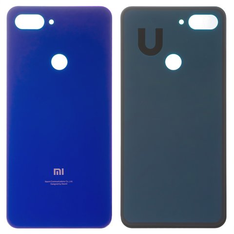 Задняя панель корпуса для Xiaomi Mi 8 Lite 6.26", синяя, M1808D2TG