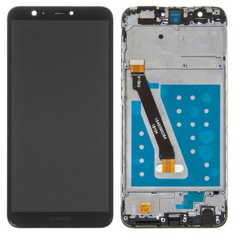 Дисплей для Huawei Enjoy 7s, P Smart, черный, логотип Huawei, с рамкой, High Copy, FIG L31 FIG LX1