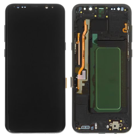 Дисплей для Samsung G955 Galaxy S8 Plus, черный, с рамкой, High Copy, OLED 