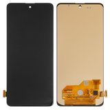 Дисплей для Samsung A516F Galaxy A51 5G, чорний, без рамки, High Copy, (OLED)