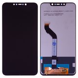 Дисплей для Xiaomi Pocophone F1, чорний, без рамки, Сopy, M1805E10A