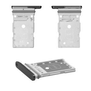 Тримач SIM карти для Samsung S911 Galaxy S23, S916 Galaxy S23 Plus, S918 Galaxy S23 Ultra, сірий, graphite