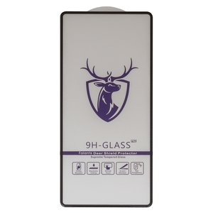 Защитное стекло All Spares для Samsung G780 Galaxy S20 FE, совместимо с чехлом, Full Glue, черный, cлой клея нанесен по всей поверхности, HD deer