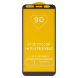 Захисне скло для Samsung A600 Dual Galaxy A6 (2018), сумісне з чохлом, Full Glue, (без упаковки), чорний