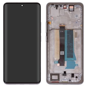 Дисплей для Xiaomi Redmi Note 13 Pro Plus, белый, с рамкой, Original PRC , Moonlight White , 23090RA98C, 23090RA98G, 23090RA98I