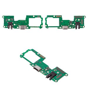 Шлейф для Oppo A93 4G, A94 4G, Reno4 Lite, конектора навушників, конектора зарядки, з мікрофоном, Сopy, плата зарядки