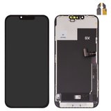 Дисплей для iPhone 13 Pro Max, черный, с рамкой, High Copy, без микросхемы, (OLED), GX OEM hard