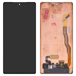 Дисплей для Samsung N980F Galaxy Note 20, N981 Galaxy Note 20 5G, чорний, без рамки, Оригінал переклеєне скло 
