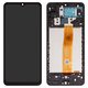 Дисплей для Samsung A125F Galaxy A12, черный, с рамкой, High Copy, universal