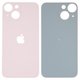 Задня панель корпуса для iPhone 13 mini, рожева, не потрібно знімати скло камери, big hole