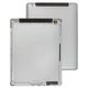 Housing Back Cover compatible with iPad 3, (silver, version 3G )