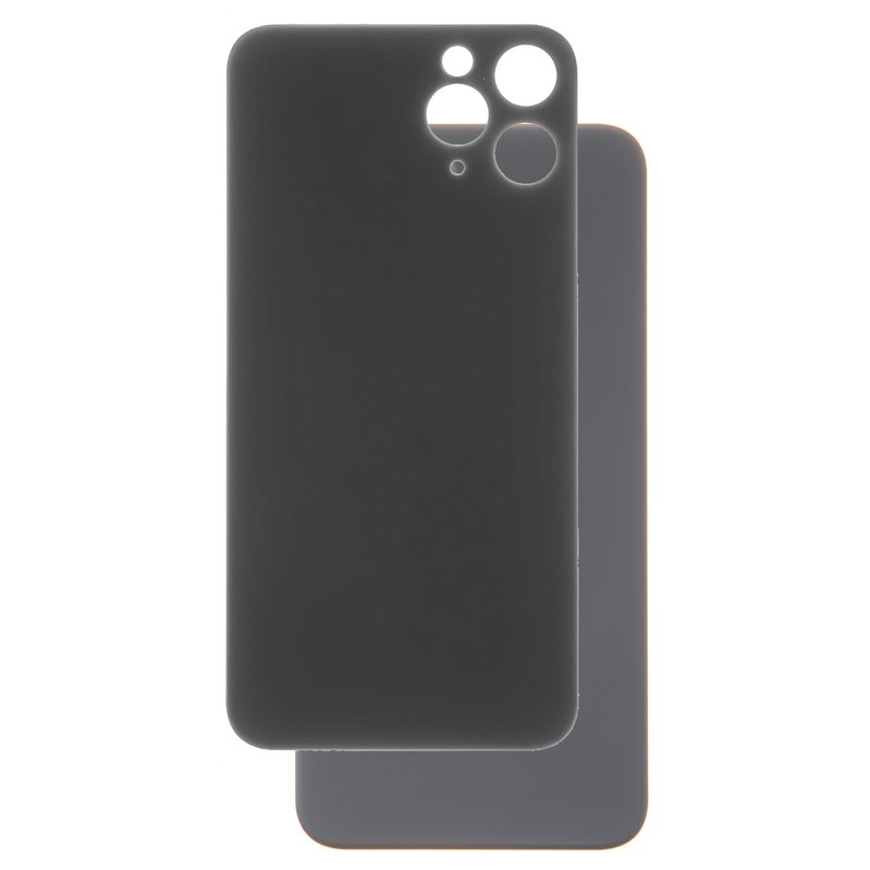 Vidrio de carcasa puede usarse con iPhone 11, con película OCA, con marcos,  negro - GsmServer