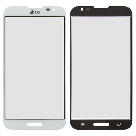 Housing Glass compatible with LG E980, white 