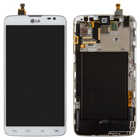 LCD compatible with LG D686 G Pro Lite Dual, white, Original PRC  