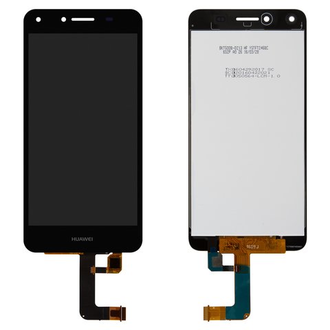 Pantalla LCD puede usarse con Huawei Y5 II, negro, Logo Huawei, sin marco, Original PRC , CUN U29 CUN L21 