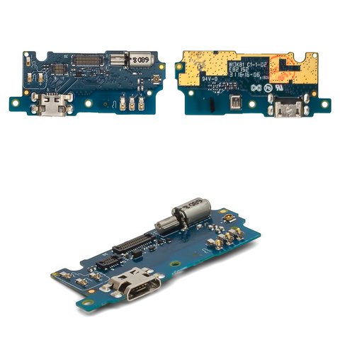 Cable flex puede usarse con Meizu M3s, M3s Mini, del micrófono, del conector de carga, con componentes, placa del cargador