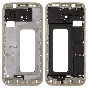 Marco de pantalla puede usarse con Samsung J530F Galaxy J5 2017 , dorada