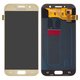 LCD compatible with Samsung A520 Galaxy A5 (2017), (golden, without frame, Original (PRC), original glass)