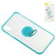 Case Baseus compatible with iPhone XR, (blue, with ring holder, transparent, plastic) #WIAPIPH61-YD03
