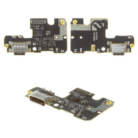 Cable flex puede usarse con Xiaomi Mi A3, del conector de carga, con micrófono, con componentes, Copy, placa del cargador, M1906F9SH, M1906F9SI