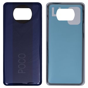 Panel trasero de carcasa puede usarse con Xiaomi Poco X3, azul, MZB07Z0IN, MZB07Z1IN, MZB07Z2IN, MZB07Z3IN, MZB07Z4IN, MZB9965IN, M2007J20CI