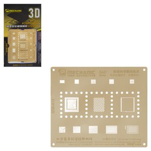 Plantilla BGA 3D Mechanic S40 A12 puede usarse con Apple iPhone XR, iPhone XS, iPhone XS Max