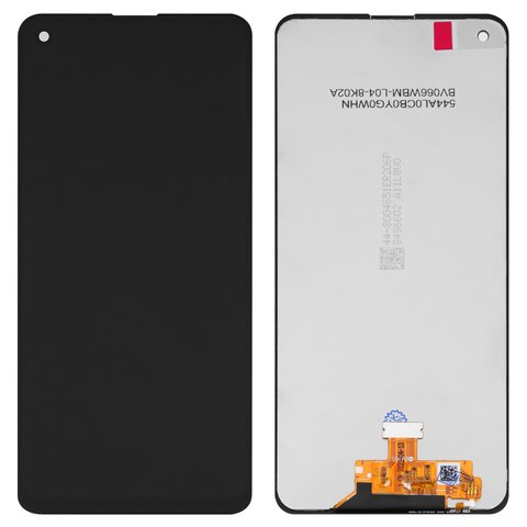 LCD compatible with Samsung A217 Galaxy A21s, black, without frame, original change glass 