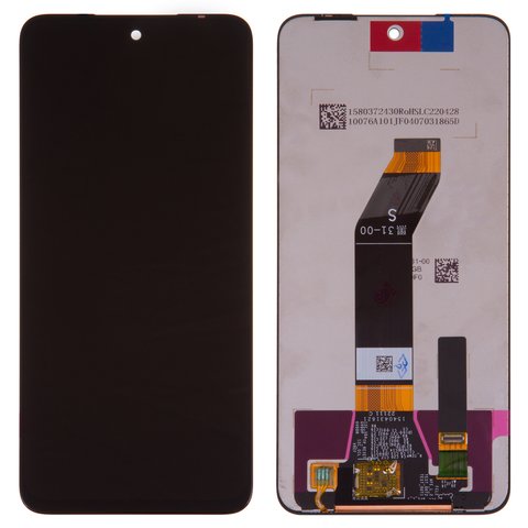 Pantalla LCD puede usarse con Xiaomi Redmi 10, Redmi 10 (2022), negro, sin  marco, Original (PRC) - All Spares