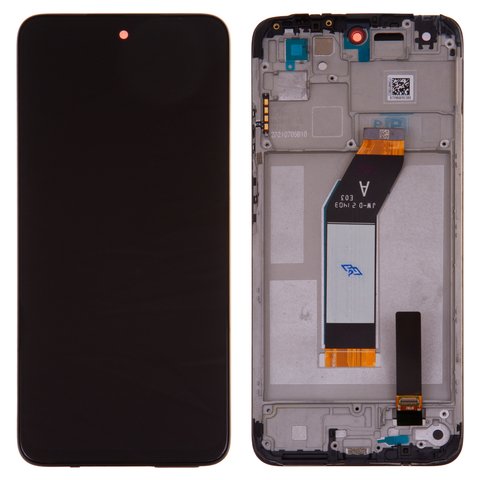 LCD compatible with Xiaomi Redmi 10, black, with frame, Original PRC , carbon gray 