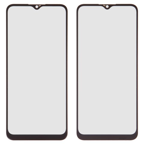Housing Glass compatible with Samsung A035F Galaxy A03, with OCA film, black 