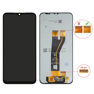 Pantalla LCD puede usarse con Samsung A146B Galaxy A14 5G, negro, sin marco, Original PRC , 48 pin, SM A146B A14 5G V04