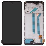 Pantalla LCD puede usarse con Xiaomi Redmi Note 11 Pro, Redmi Note 11 Pro 5G, negro, con marco, High Copy, (OLED)