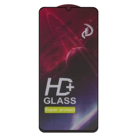 Tempered Glass Screen Protector All Spares compatible with Realme C53 NFC, Narzo N53, Full Glue, compatible with case, black, the layer of glue is applied to the entire surface of the glass 
