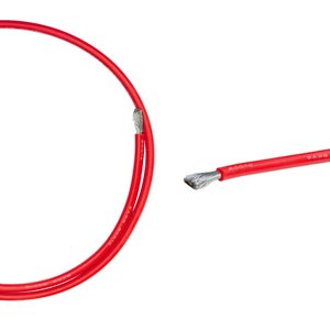 Wire In Silicone Insulation 9AWG, 6.53 mm², 1 m, red, UL3135 