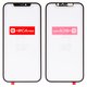 Housing Glass G+OCA PRO compatible with iPhone 12 Pro Max, (with OCA film, black)