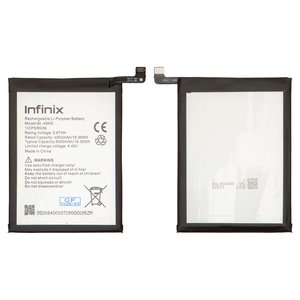 Battery BL 49KX compatible with Infinix Note 11, Note 12 2023  X676C , Note 12i X6819 , Li Polymer, 3.87 V, 5000 mAh, Original PRC  