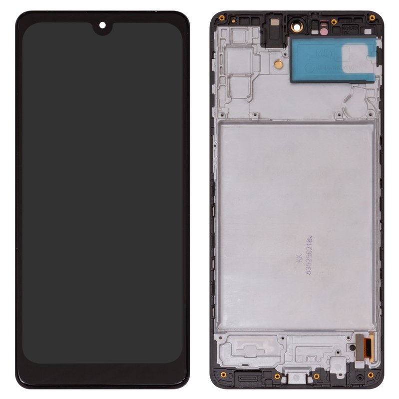 LCD compatible with Samsung M515 Galaxy M51, (black, with frame