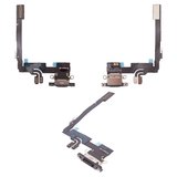 Cable flex puede usarse con iPhone 16 Pro, del conector de carga, negro, con micrófono, HC, black titanium