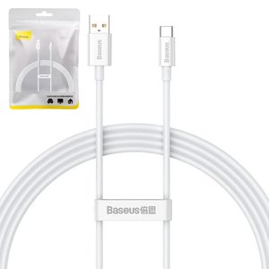 USB Cable Baseus Superior, USB type A, USB type C, 150 cm, 100 W, white  #P10320102214 02