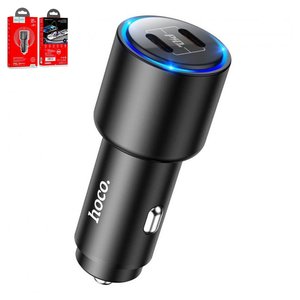 Автомобильное зарядное устройство Hoco NZ3, черное, Quick Charge, 40 Вт, 2 порта, 12 24 B