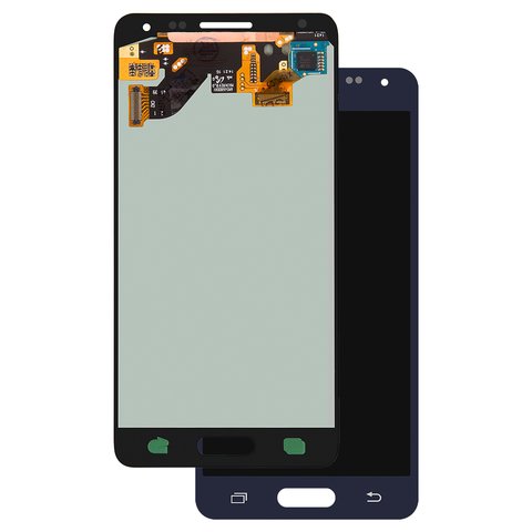 LCD compatible with Samsung G850F Galaxy Alpha, black, without frame, original change glass 