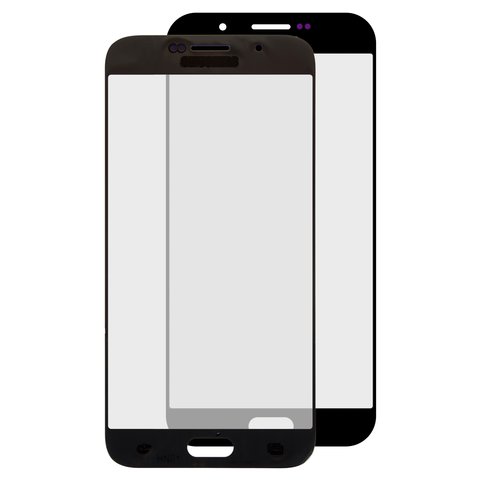Housing Glass compatible with Samsung A800F Dual Galaxy A8, black 