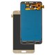 LCD compatible with Samsung J710 Galaxy J7 (2016), (golden, without adjustment of light, without frame, Copy, (TFT))