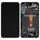 LCD compatible with Samsung S906 Galaxy S22 Plus 5G, (black, with frame, Original (PRC))