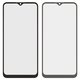 Housing Glass compatible with Samsung A025F/DS Galaxy A02s, (with OCA film, black, 160 mm)