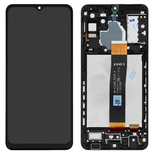 LCD compatible with Samsung A326 Galaxy A32 5G, black, with frame, Original PRC , SM A326B 