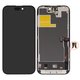 LCD compatible with iPhone 14 Pro, (black, with frame, HC, without IC, (OLED), OEM soft)